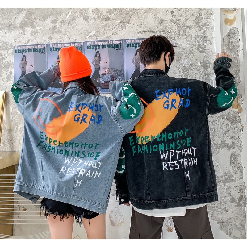 Áo Khoác Jean Nam Nữ Unisex Thời Trang Trung Hàn HÀNG QCCC Mẫu Mới Nhất J000