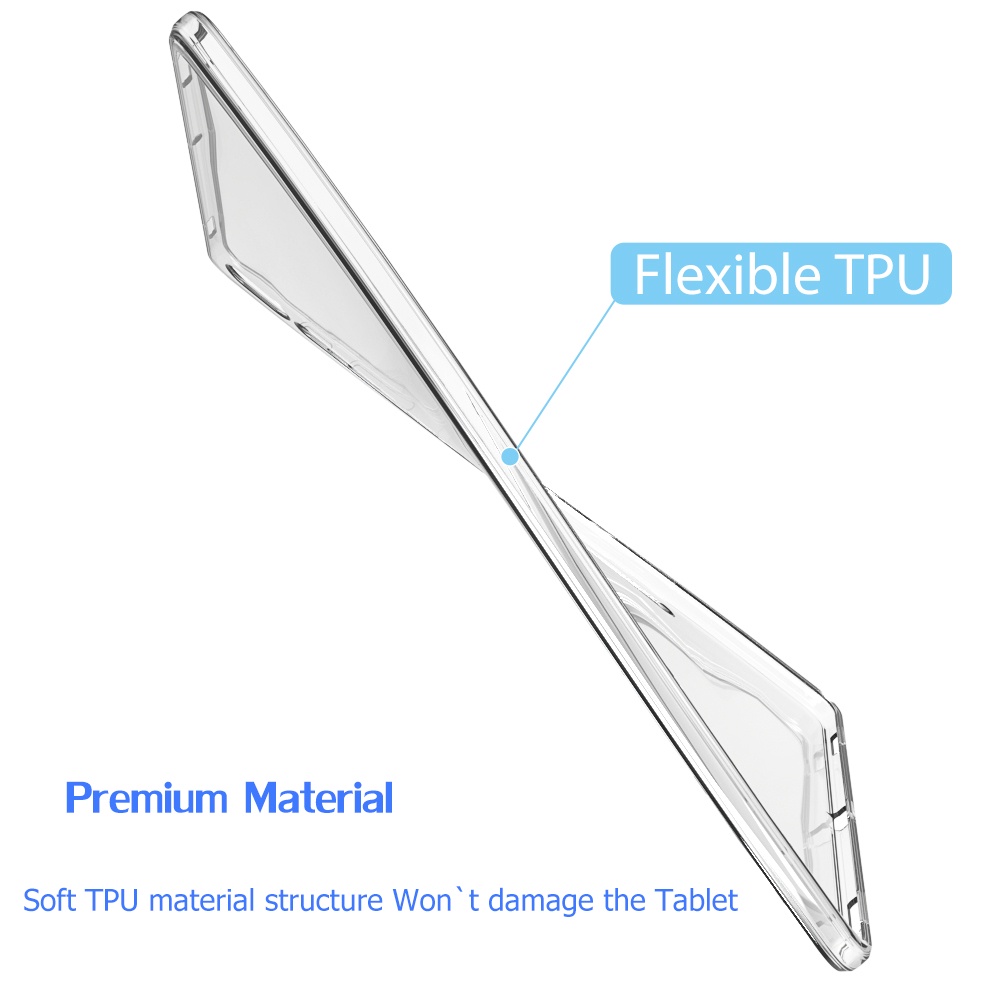 Mi Bao Da Máy Tính Bảng TPU Mềm Nhám Siêu Mỏng Linh Hoạt Cho Xiaomi MiPad 5 Pro 4 Plus 3 2 1 Vỏ