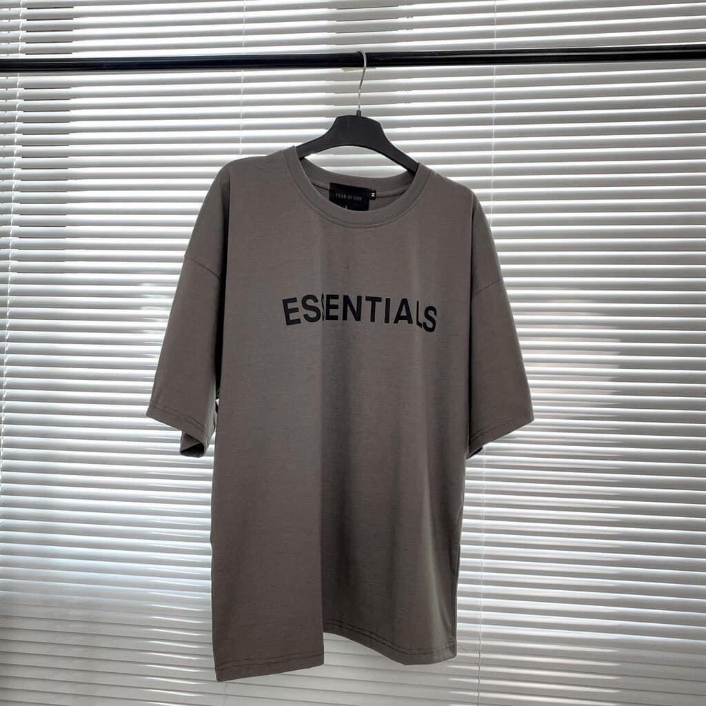 Áo thun cộc ess phom rộng dấu quần unisex - Áo thun suông phong cách vintage màu sắc cá tính ulzzang HOT
