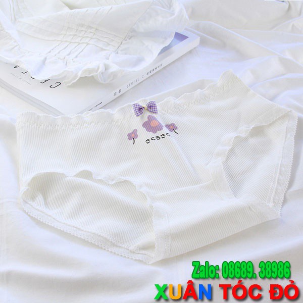  SỈ ZALO RẺ HƠN NHIỀU_ Quần Lót 5 Kiểu Hoa Đào Trắng Tím Cực Đẹp 5108 | BigBuy360 - bigbuy360.vn