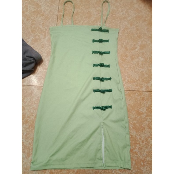 đầm body xanh
