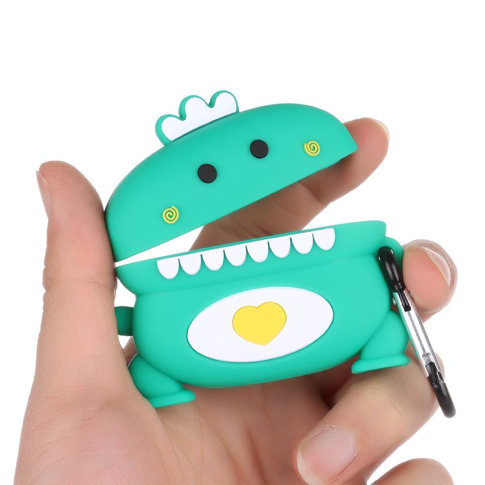 Vỏ Bảo Vệ Hộp Sạc Tai Nghe Bluetooth Airpods Pro Bằng Silicon Họa Tiết Night Fury Độc Đáo Thời Trang