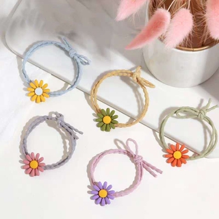 Dây Buộc Tóc Đính Hoa Cúc Đáng Yêu Dành Cho Bé
