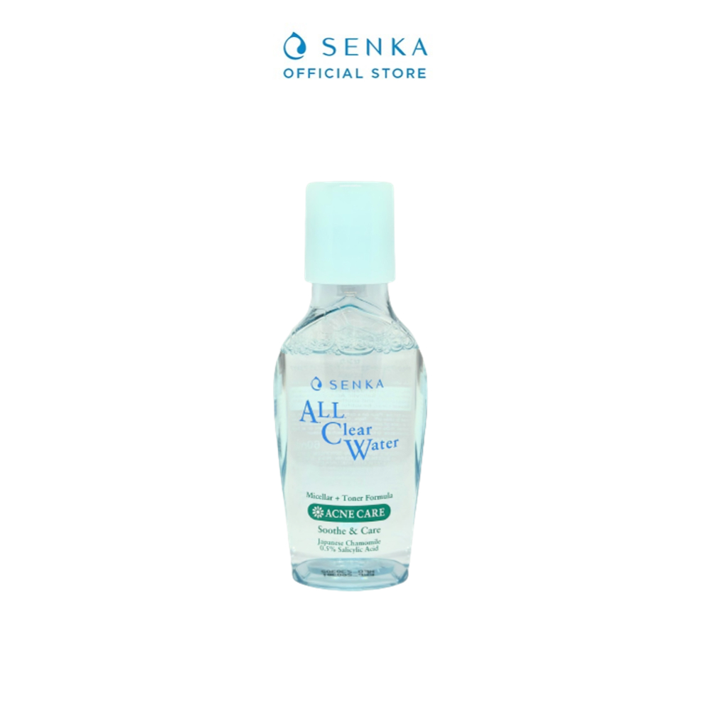 [HB Gift] Nước tẩy trang Micellar Ngăn Ngừa Mụn Senka All Clear Water Acne Care 60ml