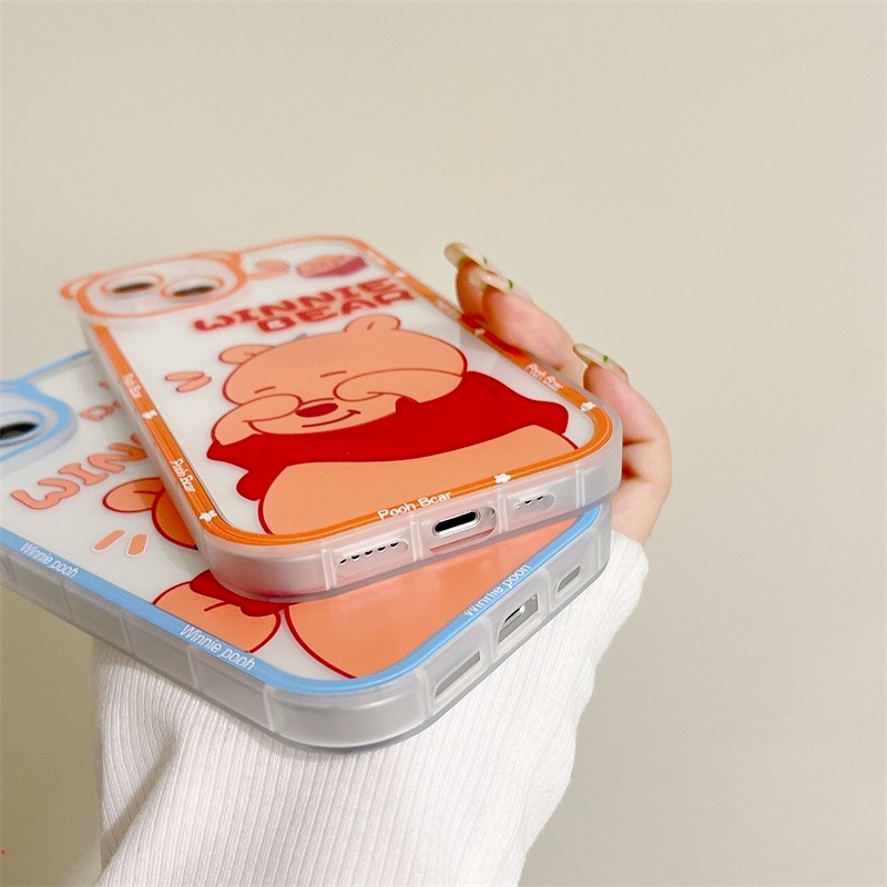 Ốp Điện Thoại TPU Dẻo Họa Tiết Hoạt Hình Winnie The Pooh Cho IPhone 11 12 Pro 13 Pro Max XS Max X XR 6 7 8 Plus