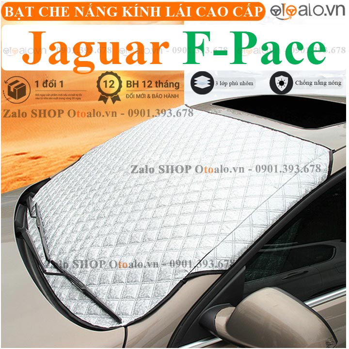 Tấm che chắn nắng kính lái xe ô tô Jaguar F-Pace vải dù 3 lớp Cao Cấp - OTOALO