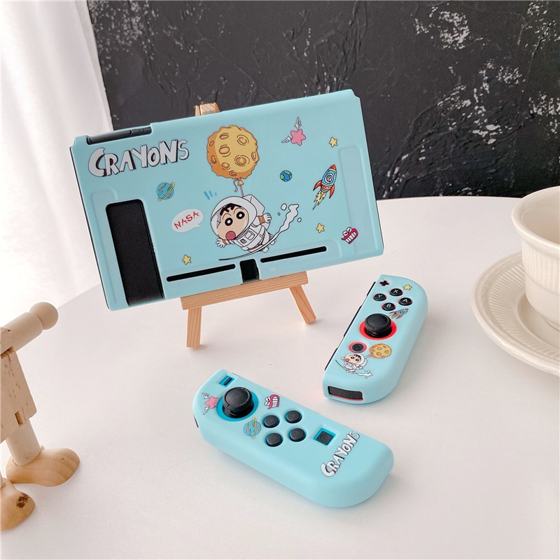 Ốp Bảo Vệ Máy Chơi Game Cầm Tay Chống Trượt Chống Sốc Chống Va Chạm Hình Cậu Bé Bút Chì Shin-Chan Phi Hành Gia Kiểu Nhật Bản
