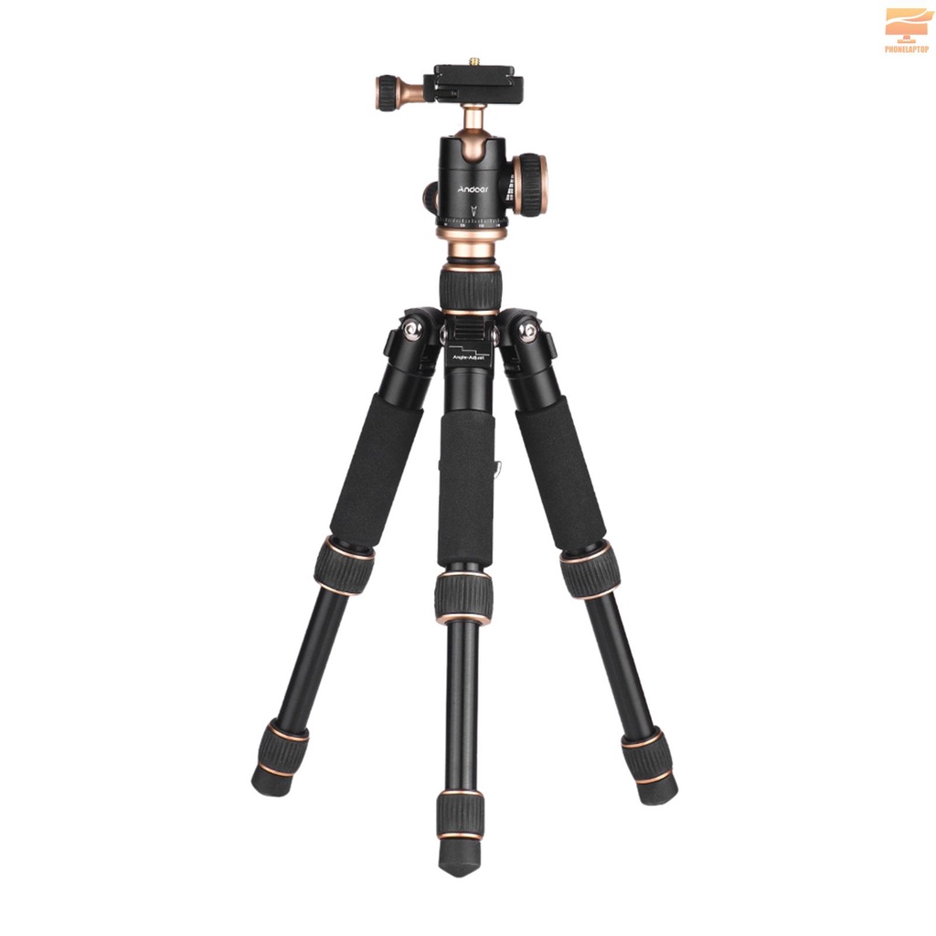 Andoer Giá Đỡ Ba Chân 53cm / 21in Mini Để Bàn Tháo Gỡ Nhanh Cho Máy Ảnh Dslr / Điện Thoại Di Động Dv