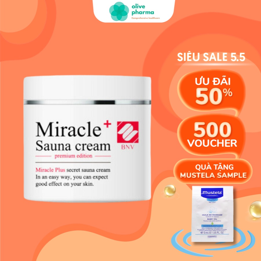 Kem tan mỡ Hàn Quốc 𝐌𝐢𝐫𝐚𝐜𝐥𝐞 𝐒𝐚𝐮𝐧𝐚 𝐂𝐫𝐞𝐚𝐦