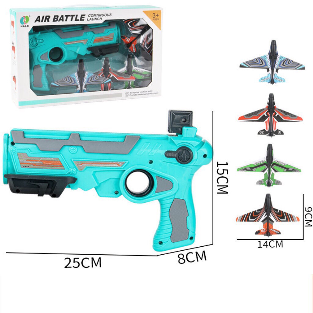 Đồ chơi bắn máy bay 4 tầng,súng phóng máy bay đồ chơi dành cho trẻ em (Loại To Sắn Hàng)