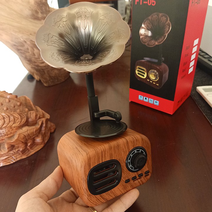 Loa Bluetooth Mini Cổ Điển FT05 và BT01  FREESHIP  phong cách cổ điển classic style âm thanh siêu trầm - BH 1 năm