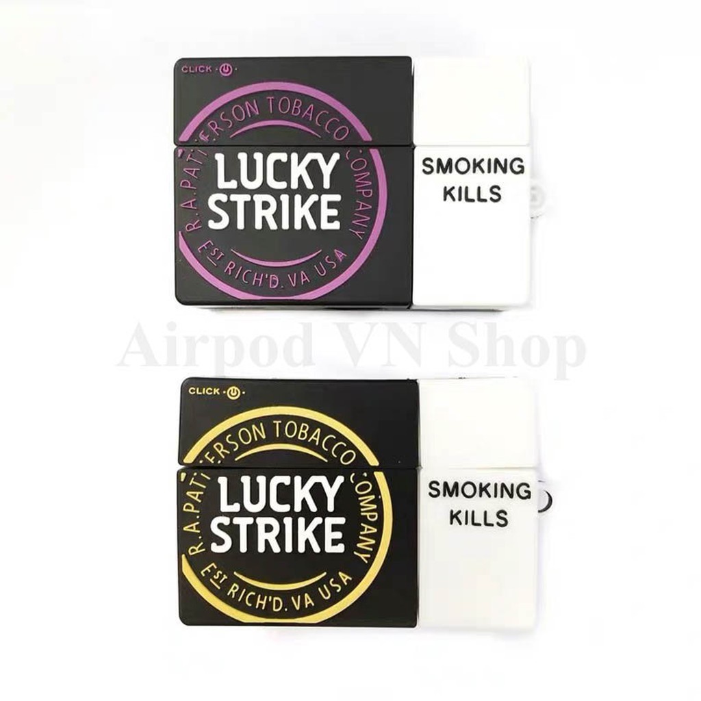 [Hàng loại 1]Ốp airpod pro /case airpod pro/bao airpod pro Lucky Strike silicon 3D cao cấp