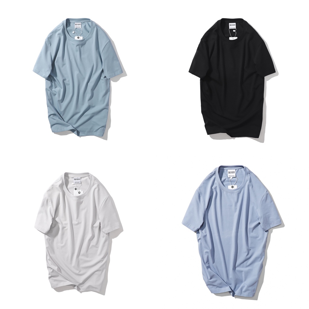 Áo thun cổ tròn DEFOXX 19 màu đẹp xuất sắc chất thun lạnh cotton 4 chiều - ATDF1