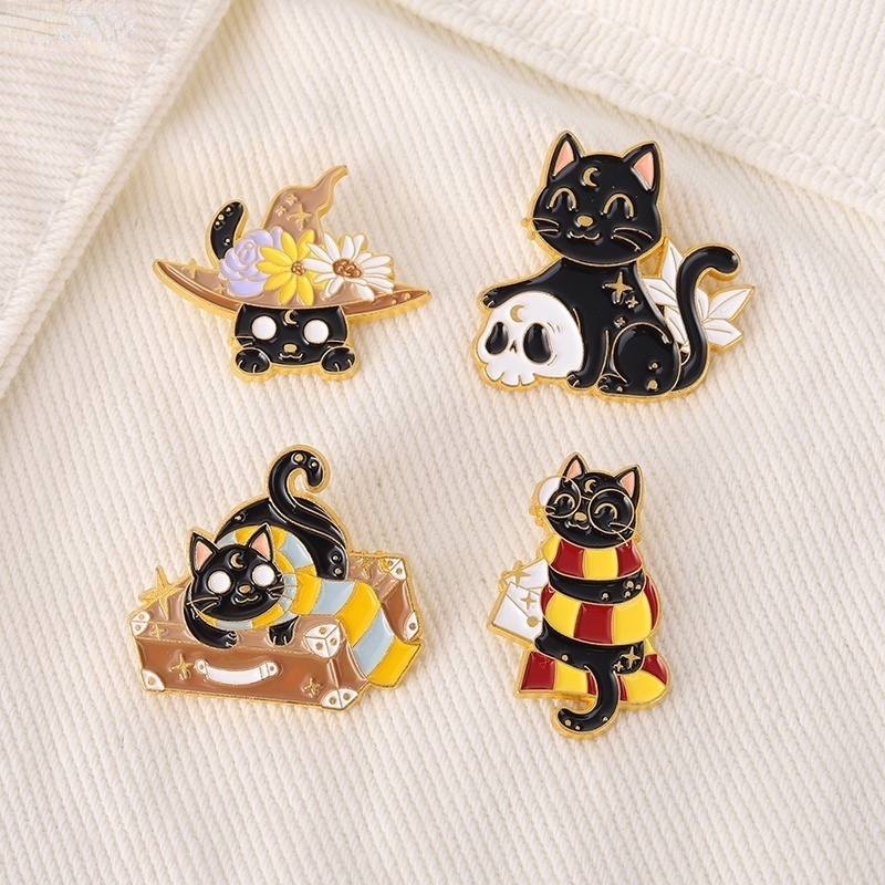 Huy Hiệu Cài Áo Hình Mèo / Mặt Trăng Trong Phim Harry Potter