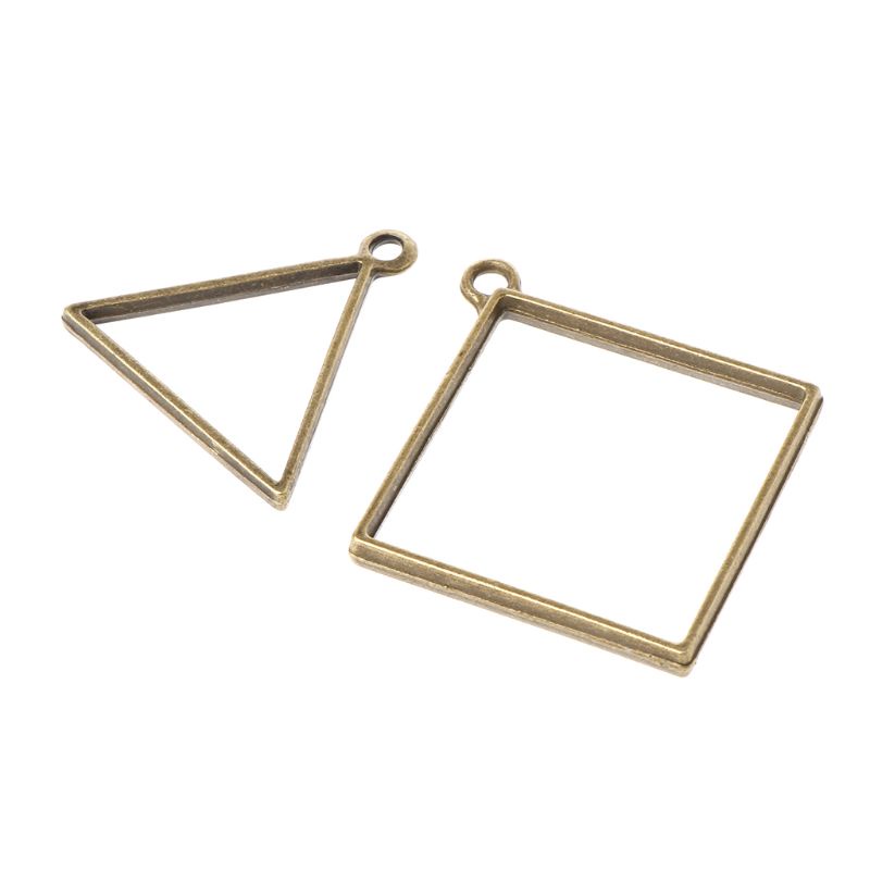 Bộ 14 Khuôn Silicone Làm Mặt Dây Chuyền Hình Học