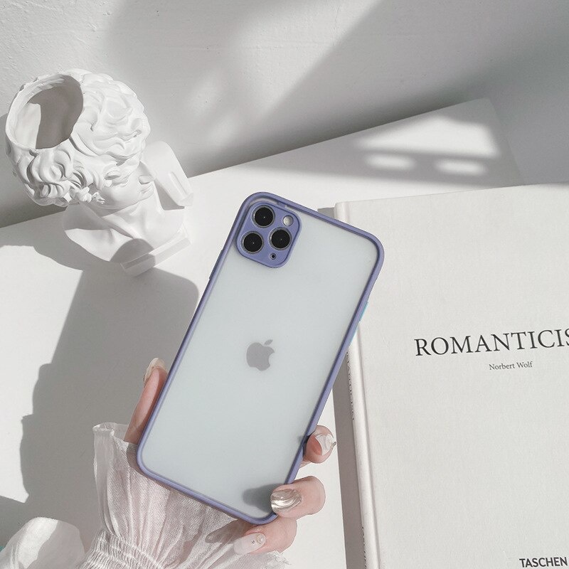 Ốp điện thoại silicon mềm màu kẹo chống sốc cho IPhone Xr Xs Max X Xs SE 11Pro 8 7 6s Plus | BigBuy360 - bigbuy360.vn