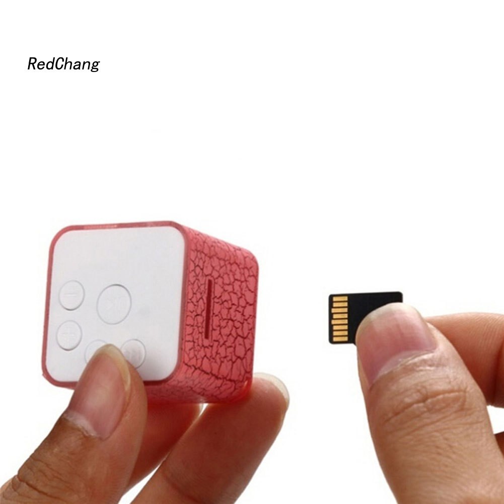 Loa Nghe Nhạc Mp3 Không Dây Mini Có Đèn Led Nhiều Màu