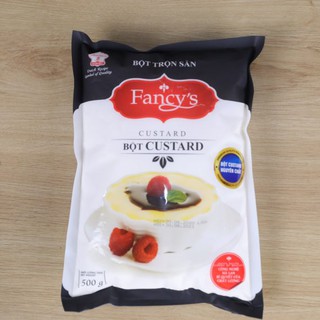 Bột custard nguyên chất gói 500g thường được làm nhân bên trong các loại bánh vì có cấu trúc dẻo, có thể nướng được