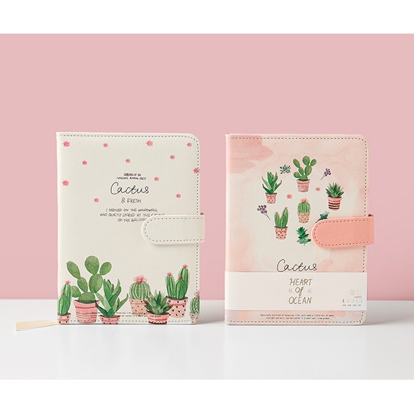 Notebook Leather Cactus - Sổ nhật ký bọc da Cactus