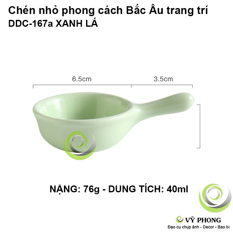 CHÉN SỨ NHỎ CÓ TAY CẦM MÀU ĐƠN PHONG CÁCH BẮC ÂU DECOR TRANG TRÍ BẾP, ĐẠO CỤ CHỤP ẢNH SẢN PHẨM INS DDC-167