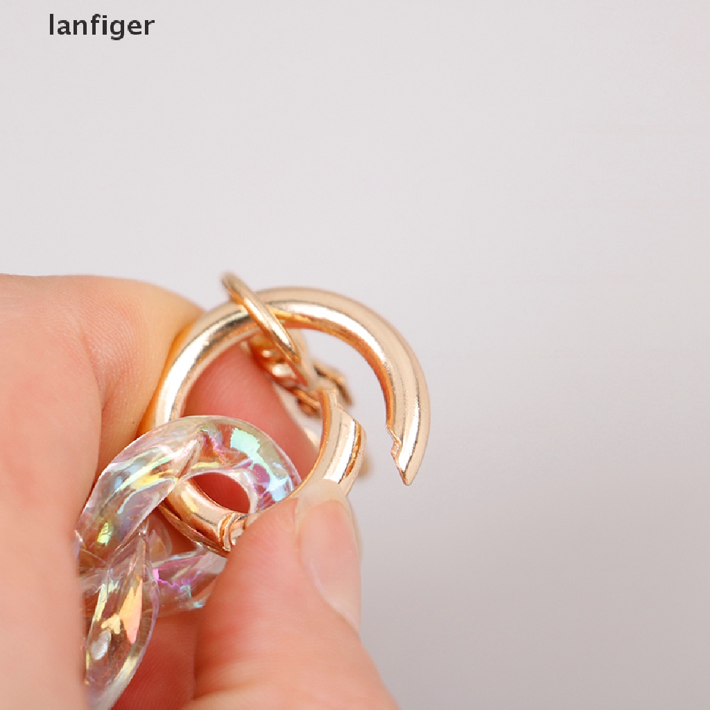 1 Dây Xích Acrylic Trong Suốt Hình Gấu Nhỏ Tự Trang Trí Ốp Điện Thoại