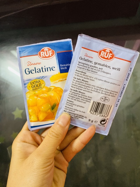 Bột gelatine hữu cơ Ruf date 10.2024mới nhất