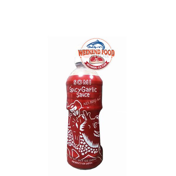 Nước xốt tỏi cay Spicy Garlic SOMI - 580 ml