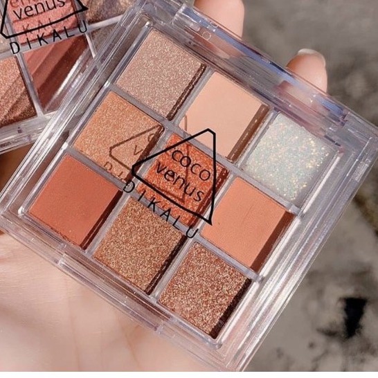 PHẤN TRANG ĐIỂM MẮT 9 Ô DIKALU COCO VENUS DỄ PHỐI MÀU LÀM ĐÔI MẮT ĐẸP QUYẾN RŨ