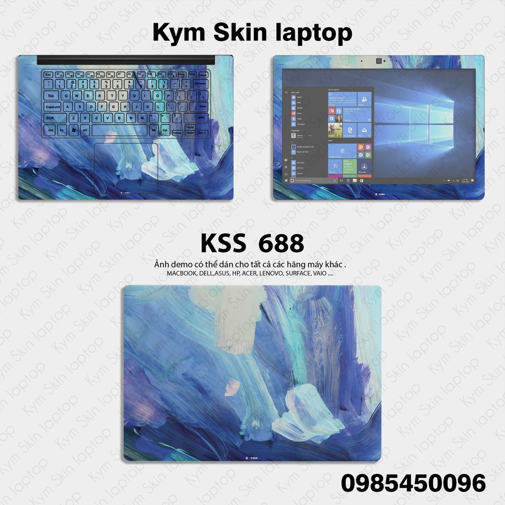 Skin dán laptop Mẫu Trừu Tượng Nam Tính