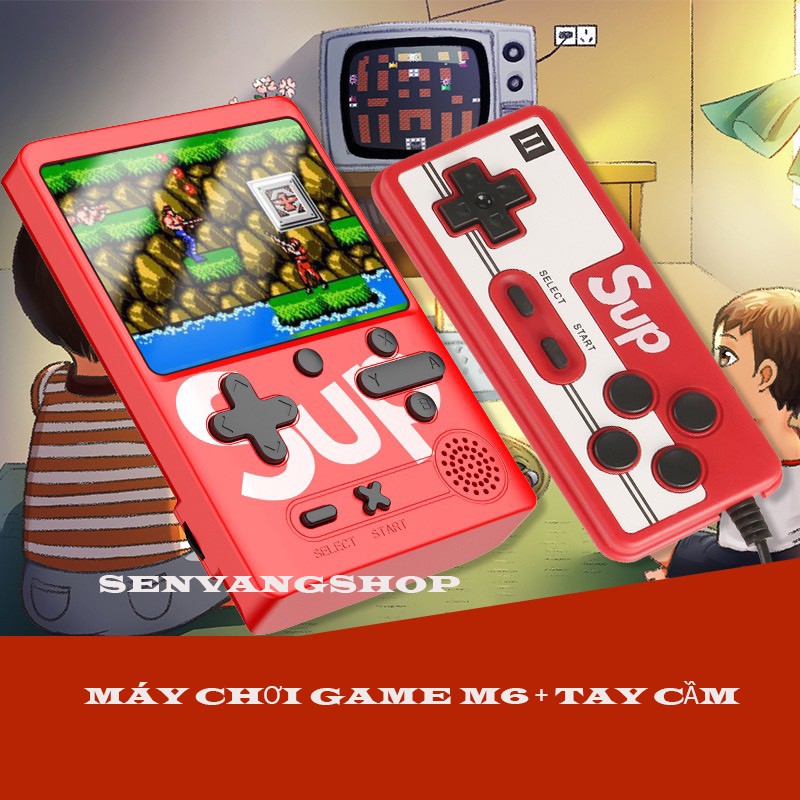Máy Chơi Game Cầm Tay M6 tích hợp 500 trò chơi kinh điển Clasic - 8 bít - màn hình 3inch - senvangshop | BigBuy360 - bigbuy360.vn