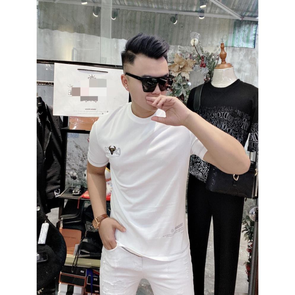 Áo thun nam cổ tròn thêu cao cấp, Áo phông nam không cổ thêu ngực 5297 | BigBuy360 - bigbuy360.vn