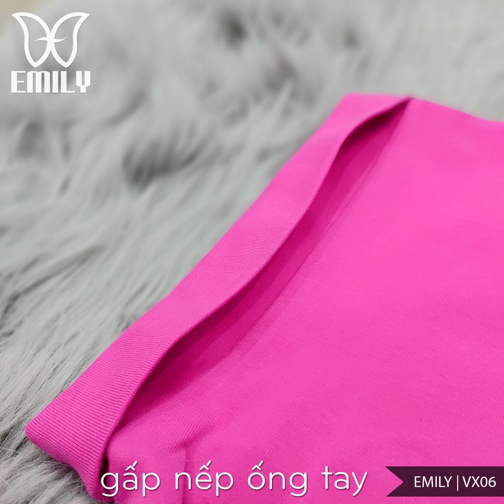 Váy suông dáng ngắn dấu quần chất cotton thun co giãn phong cách hàn quốc tay lỡ cá tính EMILY vx06