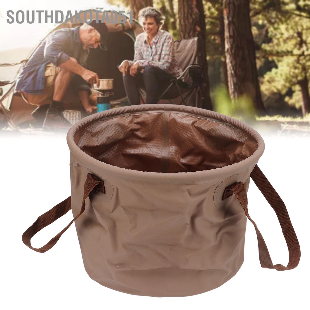 Southdakota051 Xô có thể thu gọn Mang chịu được tiết kiệm không gian gấp di động để đi cắm trại ngoài trời