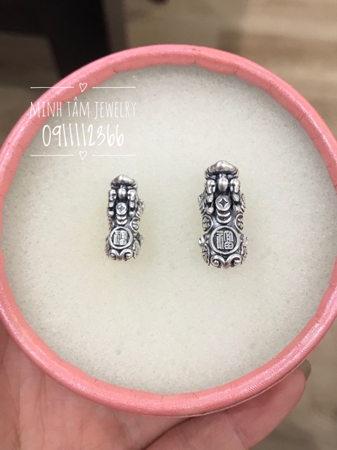 Tỳ hưu bạc Thái S999 size hạt 8-10 ly