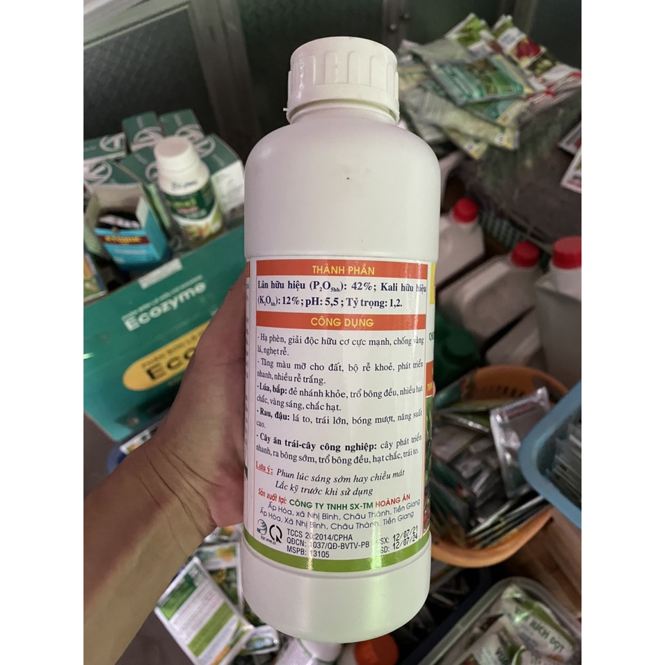 Siêu lân super 1 lít - Siêu hạ phèn, giải độc hữu cơ, siêu ra rễ, tăng năng suất lúa, rau màu, điều, tiêu, cà phê