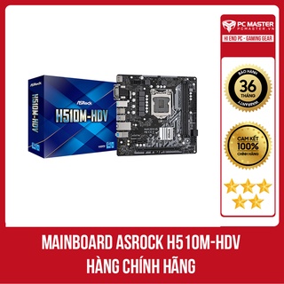 Mainboard ASROCK H510M-HDV (Intel H510, Socket 1200, m-ATX, 2 khe Ram DDR4) hàng chính hãng - giá siêu tốt thumbnail