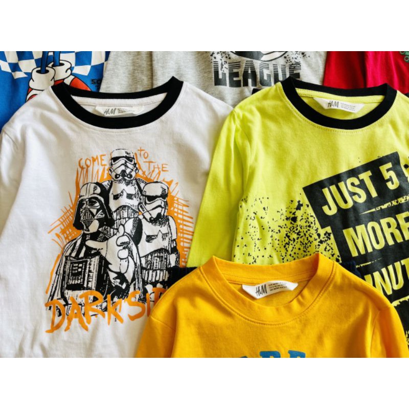 Bộ dài tay HM cho bé trai 2-10tuổi