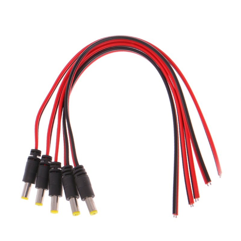 Set 5 Dây Cáp Kết Nối 5 * 2 1mm 12V Cho CCTV PSU Pigtail
