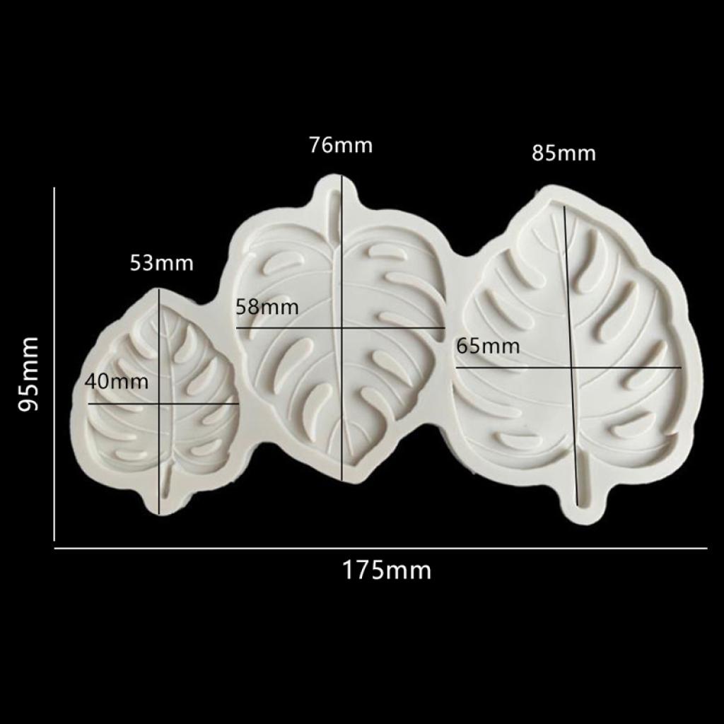 Khuôn Silicone Tạo Hình Lá Cây Trang Trí Bánh Diy