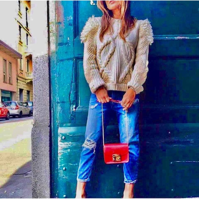Sẵn túi Furla màu đỏ Ruby Auth