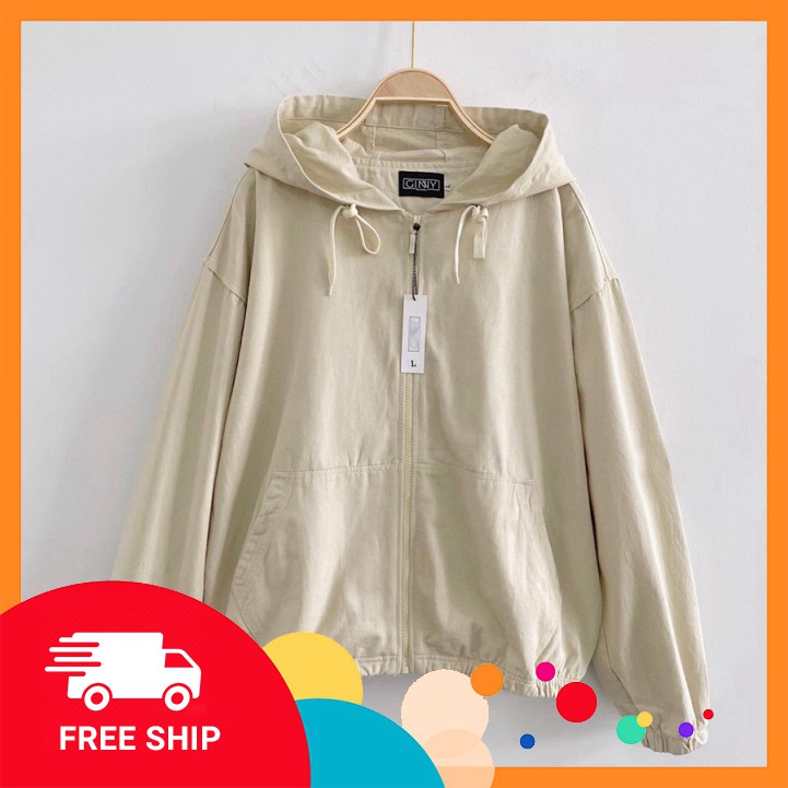 ÁO KHOÁC NỮ KAKI 1 LỚP FREESIZE MÀU ĐƠN NỮ TÍNH. | BigBuy360 - bigbuy360.vn