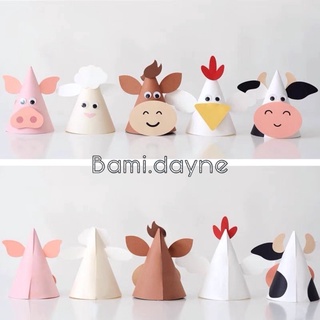 Mũ sinh nhật cao cấp con vật