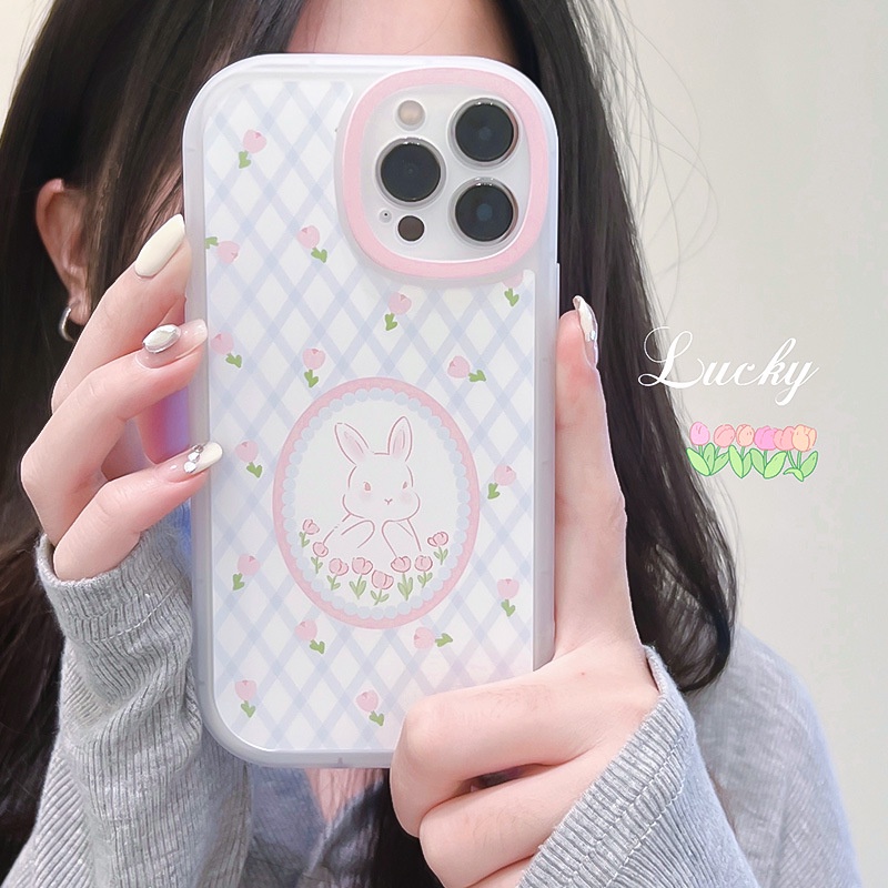 Ốp lưng iphone Ốp Điện Thoại Bảo Vệ Lens Hình Thỏ Cho iphone7 / 7plus / 8 / 8plus / x / xs / 11 / 12 / 13 / 14 / pro / max / plus / promax
