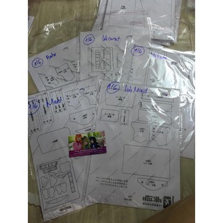 Rập may đồ búp bê BJD size 1/4-1/3