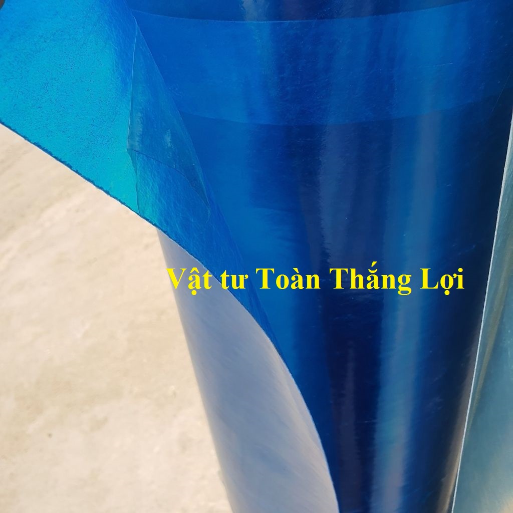 (Khổ cao 1,2m x dài 20m x dày 8dem) Tôn nhựa lấy ánh sáng che nắng mưa màu Xanh/ Trắng