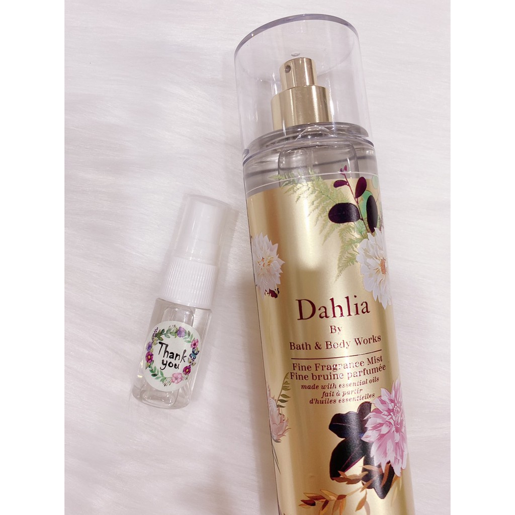 [Chiết 10ml] Xịt thơm Dahlia - Bath And Body Works