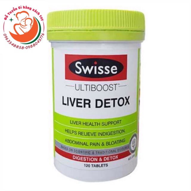 Viên Uống Liver Detox Swisse 120 viên úc
