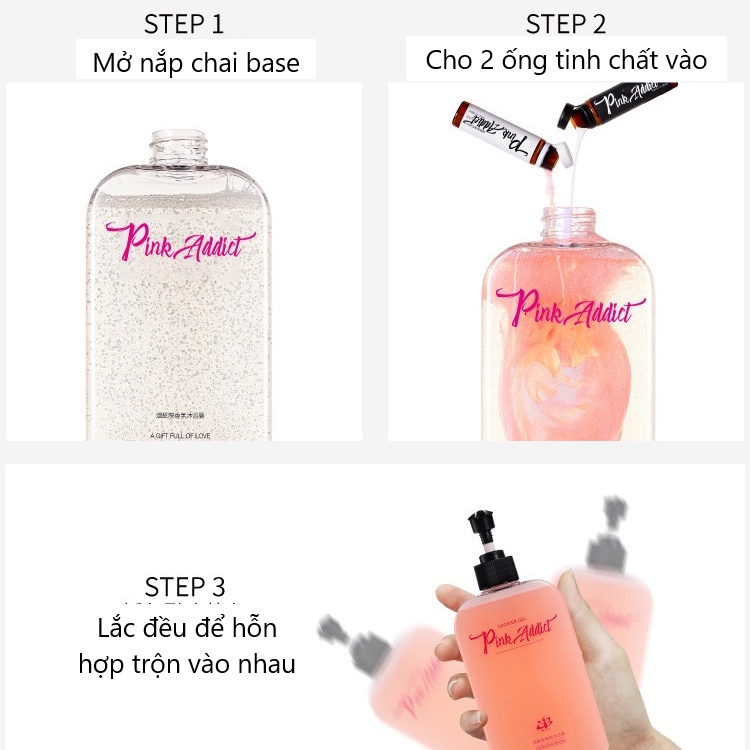 Sữa tắm PINK ADDICT hương nước hoa DIY Perfume Shower Gel (PA85)
