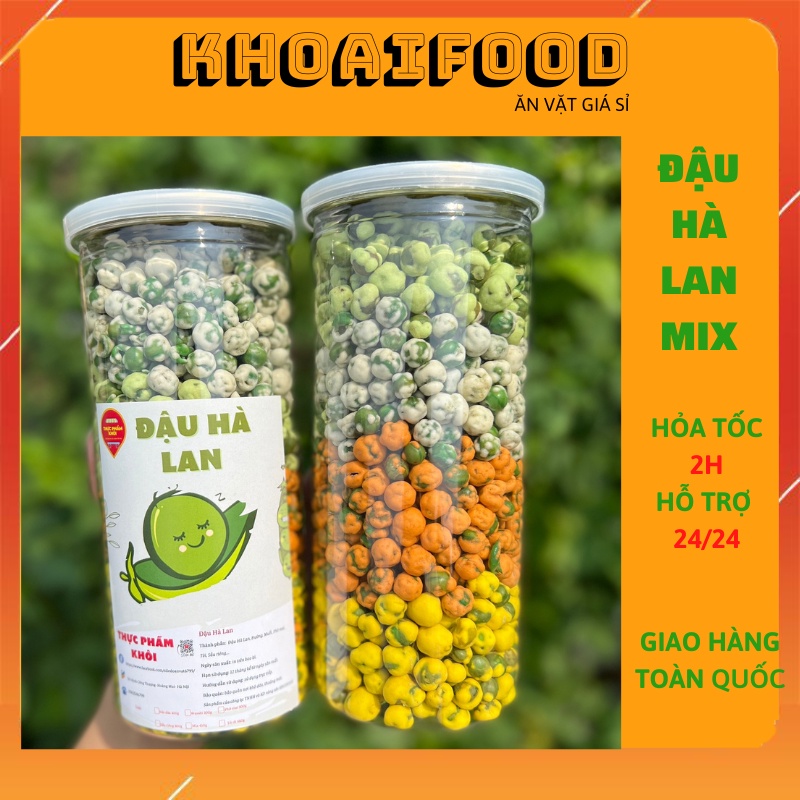 Đậu Hà Lan mix vị sấy giòn ( hũ 430gr )