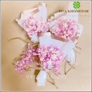 Mua Bó hoa khô Baby màu tím Lilac cực đẹp làm quà tặng ❤️Hoa khô Baby ❤️